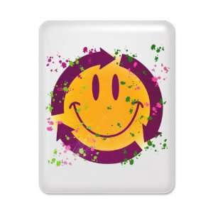  iPad Case White Recycle Symbol Smiley Face Everything 