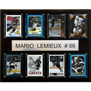    NHL Mario Lemieux Pittsburgh Penguins 8 Card Plaque
