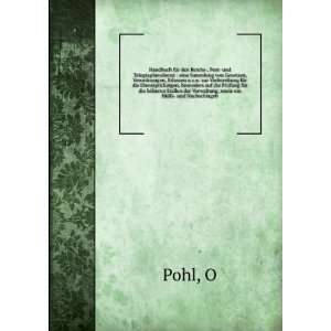   der Verwaltung, sowie ein HÃ¼lfs  und Nachschlageb O Pohl Books