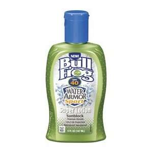  BullFrog WaterArmor Sport Super Lotion Sunblock SPF 40 