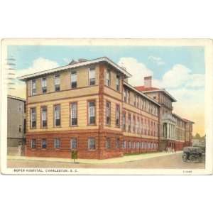  1940s Vintage Postcard   Roper Hospital   Charleston South 