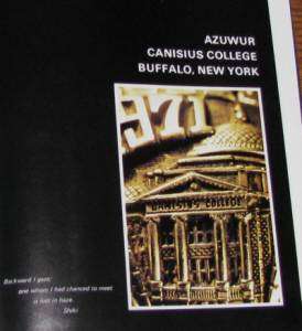 1971 Azuwar Canisus College Yearbook Buffalo NY  