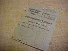 1953 United States Post Office Money Order Receipt