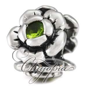 August CZ Flower Chiyopia Pandora Chamilia Troll Compatible Beads