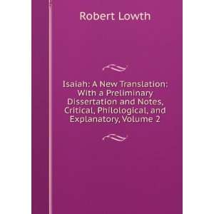  Isaiah A New Translation With a Preliminary Dissertation 