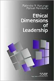 Ethical Dimensions Of Leadership, Vol. 3, (0803957874), Rabindra Nath 