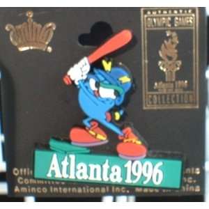  Izzy Baseball   1996 Atlanta Olympic Pin 