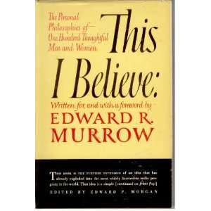   for And With a Foreword by Edward R. Murrow Edward P. Morgan Books