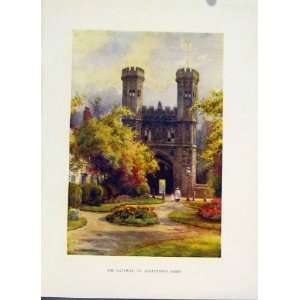  Gateway St Augustines Abbey Painting By Haslehust C1920 