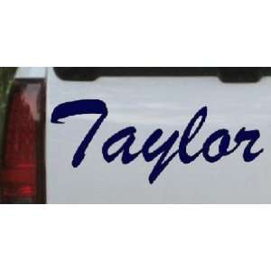  Taylor Car Window Wall Laptop Decal Sticker    Navy 48in X 