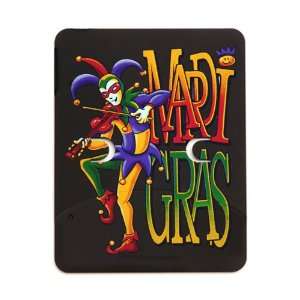  iPad 5 in 1 Case Matte Black Mardi Gras Joker with Fiddle 