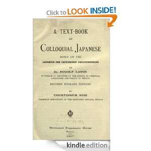 text book of colloquial Japanese, based on the Lehrbuch der 