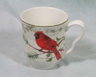 222 Fifth Holiday Wishes Fine China Christmas Coffee Mug / Tea Cup New 