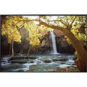  Waterfall on Havasu Creek Lamina Framed Poster Print 