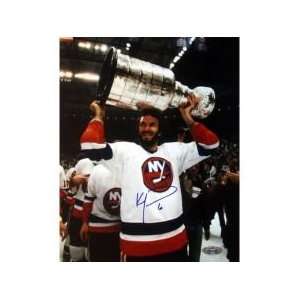  Ken Morrow New York Islanders w/Stanley Cup Overhead 8x10 