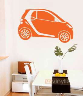 Smart Car Mercedes Benz Flat Vinyl Wall Art Decoration  