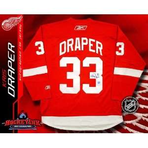 Kris Draper Detroit Red Wings Red Reebok Premier Jersey   NHL Replica 
