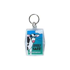  Keyper Keychains Condom Udderly safe   Cow in sunglasses 