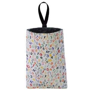 Auto Trash (White Numbers) by The Mod Mobile   litter bag/garbage can 