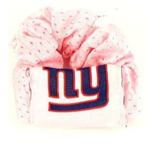 New York Giants Pink Hair Scrunchie   Hair Twist   Ponytail Holder