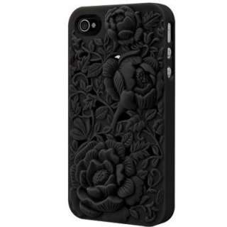   Sculpture Design Rose Flower Back Case Cover For iPhone 4 4S 4G Pink