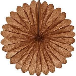 Chocolate Brown 19 Inch Honeycomb Paper Flower