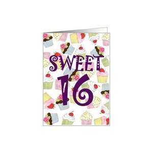   Sweet 16 Birthday Party Invitation, Cupcakes Galore Card Toys & Games