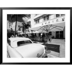  1950s Car Outside the Avalon Hotel, South Beach, Miami 