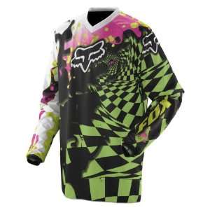 Fox Racing Green HC 180 Graphic Checked Out Jersey  Sports 