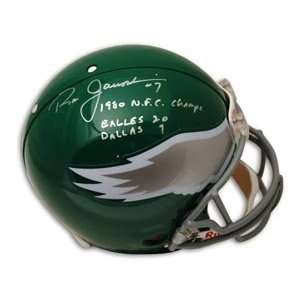 Ron Jaworski Signed Eagles Full Size Authentic Helmet 
