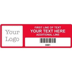   Label With Logo and Barcode, 1 x 3 Cold Temp Paper Labels Office
