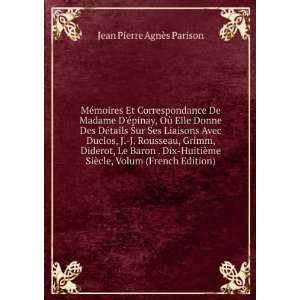   SiÃ¨cle, Volum (French Edition) Jean Pierre AgnÃ¨s Parison Books