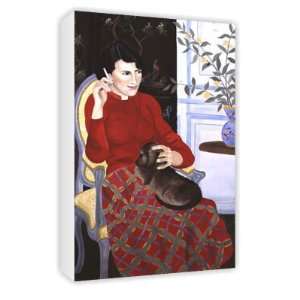  Madamoiselle with her Puppy by Jeanne Maze   Canvas 