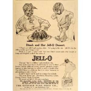  1911 Vintage Ad JELL O Jello Dinah Black Americana Cook 