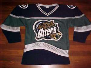 AK UHL 1999 00 Missouri River Otters Hockey Jersey S  