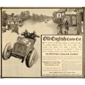   Old English Curve Cut Race Car   Original Print Ad