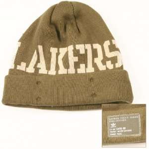  Los Angeles Lakers Locker Room Fashion Cuffed Knit Hat 