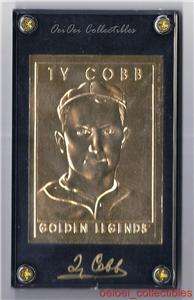 94 Ty Cobb Gold Card Auto GL2 Mint Rare Detroit Tigers  