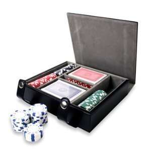 Natico Originals 60 G1244L Poker Set In Blk Leather Case 