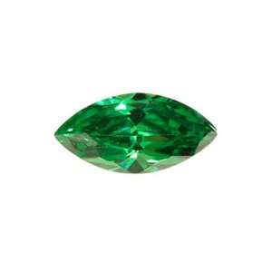  10x5mm Marquise Emerald Green Cz   Pack Of 2 Arts, Crafts 