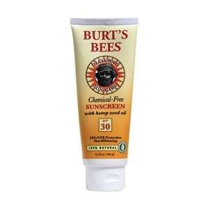  Burts Bees Chemical Free Sunscreen SPF 30 3.5 fl.oz/100 