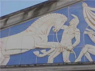 Architectural Terracotta Frieze from Sheridan Theater Antique  