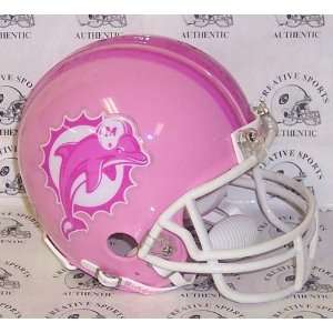  Miami Dolphins   Riddell Pink Mini Helmet Sports 