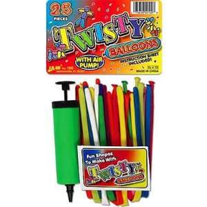  Twisty Balloons w/Pump JRI100 Toys & Games