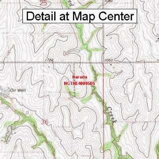 USGS Topographic Quadrangle Map   Barada, Nebraska (Folded/Waterproof 