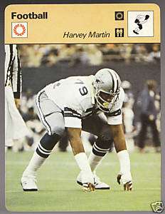 HARVEY MARTIN Cowboys 1978 SPORTSCASTER CARD 39 22  