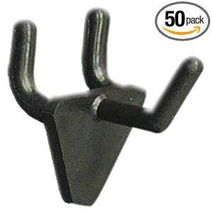  Azar 800071 BLK 1 Inch Plastic Hook, 50 Pack