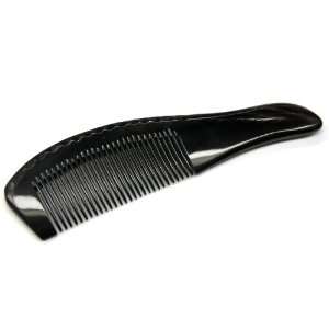   Carved Traditional Oriental Black Ox Horn Comb