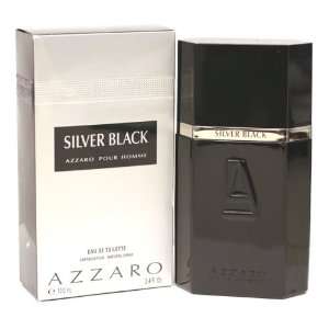  AZZARO SILVER BLACK Cologne. EAU DE TOILETTE SPRAY 3.3 oz 