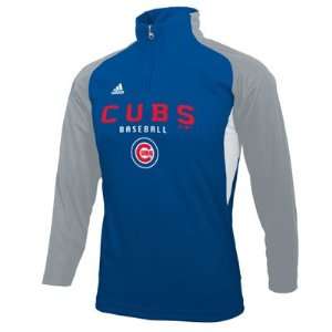  Chicago Cubs Youth Long Sleeve 1/4 Zip Crew by Adidas 